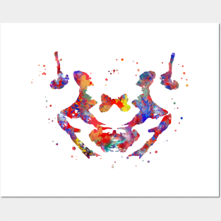 Rorschach card 3 Posters and Art